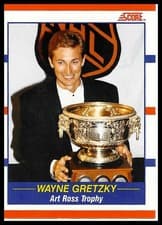 Wayne Gretzky 1990 Score card