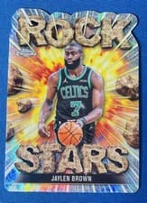 2025-26 Topps Chrome Rock Stars Jaylen Brown #RS-8 card