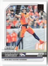 Bo Nix 2025 Donruss Best of Instant card