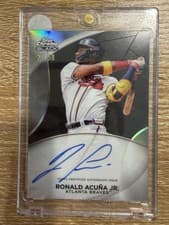 2024 Topps Chrome Black Ivory Autographs Ronald Acuña Jr. #CPA-RA card