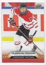 2025-26 Tim Hortons Team Canada Olympic Hockey Celebrated Prodigies Connor McDavid #CP-1 card