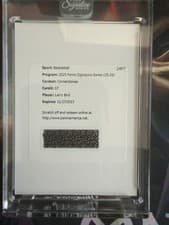 2025-26 Panini Signature Series Cornerstones Larry Bird #17 card