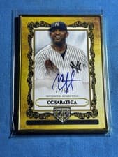 CC Sabathia 2025 Topps Gilded Collection Topps Gallery of Gold Autographs card