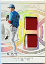2025 Panini Flawless Dual Prospect Patches Andrew Painter #7 card