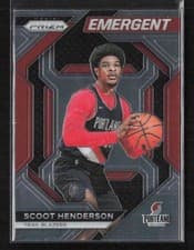 2023 Panini Prizm Emergent Scoot Henderson #16 card