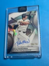 2025 Topps Chrome Black Autographs Kyle Manzardo #CBA-KM card