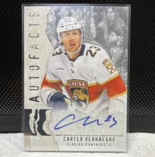 2025-26 Upper Deck Artifacts Autofacts Carter Verhaeghe #AF-CV card