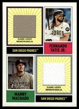 2025 Topps Heritage Dual Player MLB Collection Relics Manny Machado / Fernando Tatis Jr. #DPMCR-TM card