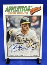 2026 Topps Heritage Real One Autographs Brent Rooker #ROA-BRO card