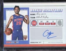 2025-26 NBA Hoops Hoops Rookie Signatures Chaz Lanier #HRS-CL card