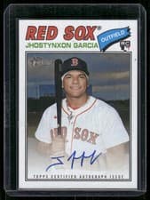 2026 Topps Heritage Real One Autographs Jhostynxon Garcia #ROA-JHG card