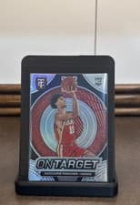 2024-25 Panini Totally Certified On Target Zaccharie Risacher #13 card