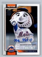 2026 Topps Mascots Autographs Mrs. Met #M-14 card