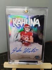2025 Bowman University Chrome The Big Kahuna Autographs John Mateer #BK-JM card