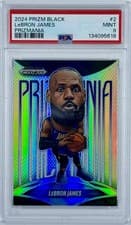 LeBron James 2024-25 Panini Prizm Black Prizmania card