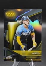 2026 Topps Chrome Black Base Set Alec Bohm #180 card