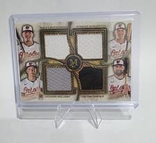 2025 Topps Museum Collection Four Player Primary Pieces Quad Relics Jackson Holliday #FPQR-RHHC card