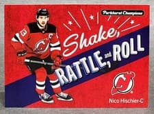 2024-25 Parkhurst Champions Shake Rattle and Roll Nico Hischier #SRR-2 card