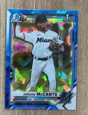 Jordan McCants 2021 Bowman Draft Sapphire card