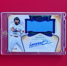 2026 Topps Tier One Autographed Tier One Jumbo Relics Vladimir Guerrero Jr. #AT1JR-VG card