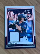 2025 Panini Stars & Stripes USA Materials Jacob Wilson #USA-JW card