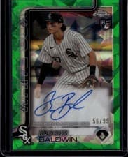 2025 Topps Chrome Update Sapphire Chrome Sapphire Autographs Brooks Baldwin #USA-BB card