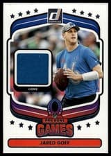 2025 Donruss Pro Bowl Materials Jared Goff #1 card