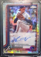 2025 Topps Chrome Logofractor Edition Rookie Autographs Hurston Waldrep #RA-HW