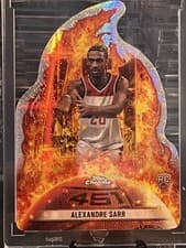 2024-25 Topps Chrome 451 Alexandre Sarr #451-17 card