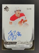 2024-25 SP Authentic Curated Signatures Andrei Kuzmenko #SPC-AK card