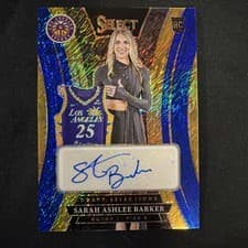 2025 Panini Select WNBA Draft Selections Signatures Sarah Ashlee Barker #13 card