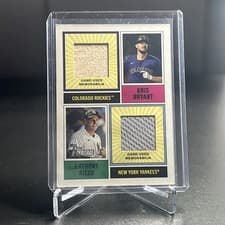 2025 Topps Heritage Dual Player MLB Collection Relics Anthony Rizzo / Kris Bryant #DPMCR-BR card