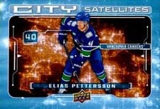 2024-25 Upper Deck City Satellites Elias Pettersson #CS-2 card