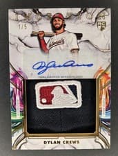 2025 Topps Inception Inception Autograph Jumbo Relic Hat Dylan Crews #IAJH-DC card