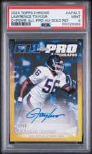 2024 Topps Chrome Chrome All-Pro Autographs Lawrence Taylor #APA-LT card