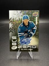 2024-25 Upper Deck Ice Sub Zero Rookie Variants Green Auto Will Smith #SV-69V card
