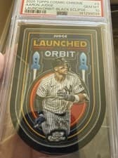Aaron Judge 2025 Topps Cosmic Chrome Launched into Orbit card
