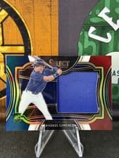 Andres Gimenez 2021 Panini Select Horizontal Rookie Jumbo Swatch card