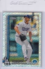 Clayton Kershaw 2025 Topps Chrome card