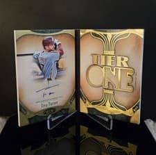 2026 Topps Tier One Autographed Tier One Relics Die Cut Book Trea Turner #ARDB-TT card
