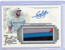 2025 Topps Allen & Ginter Autographed Relics Sandy Alcantara #AGAR-SA card