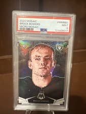 Brock Bowers 2024 Panini Mosaic Micro card