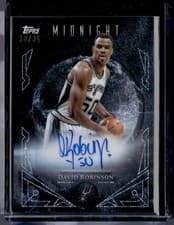 2025-26 Topps Midnight Midnight Sun Signatures David Robinson #MS-DR card