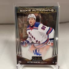 2024-25 O-Pee-Chee Platinum Rookie Autographs Victor Mancini #R-VM card