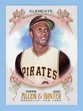 Roberto Clemente 2021 Topps Allen & Ginter card