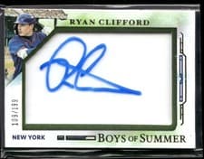 2025 Panini Boys of Summer Jumbo Acetate Signatures Ryan Clifford #16 card