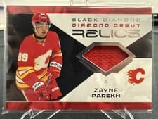 2025-26 Upper Deck Black Diamond Diamond Debut Relics Zayne Parekh #DD-ZP card