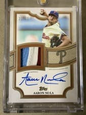 2025 Topps Autograph Patch Aaron Nola #TFAP-AN card