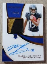 Marquise Brown 2019 Panini Immaculate Collection card