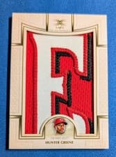 2025 Topps Definitive Collection Definitive Nameplate Collection Hunter Greene #DNC-HG card